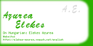 azurea elekes business card